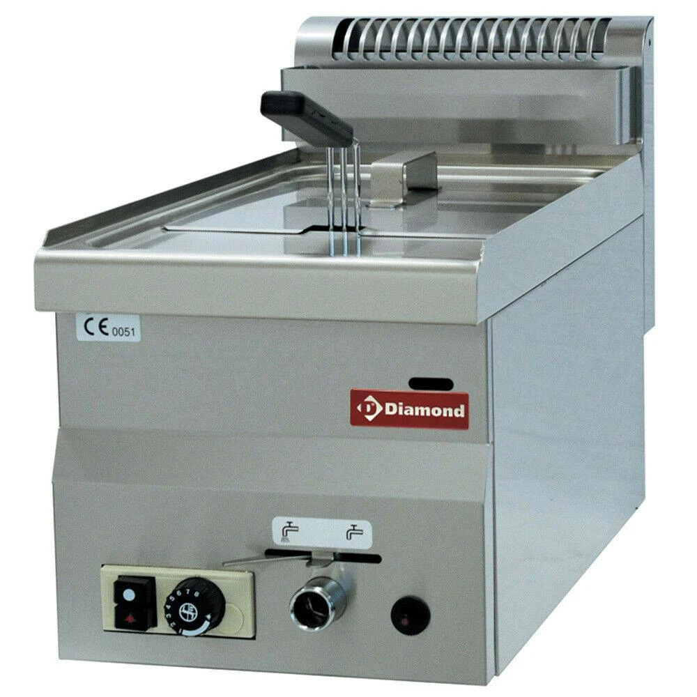 Gastro Gas-Fritteuse Zwei Becken Tischgerät Fritteuse Je 8 L Kapazität - Image 2