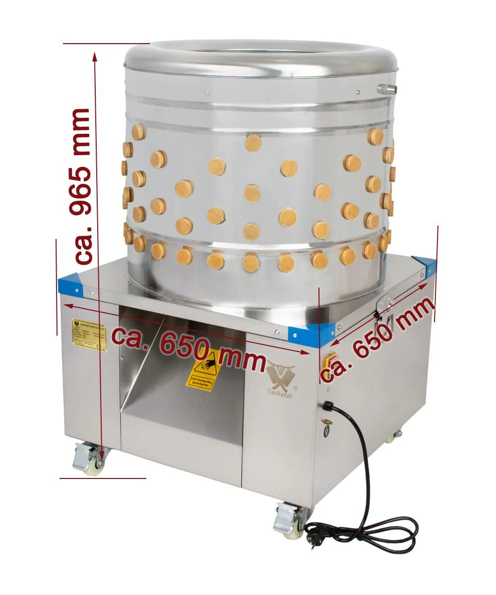 Beeketal Geflügelrupfmaschine Rupfmaschine Nassrupfmaschine - BRM1800 – Bild 4
