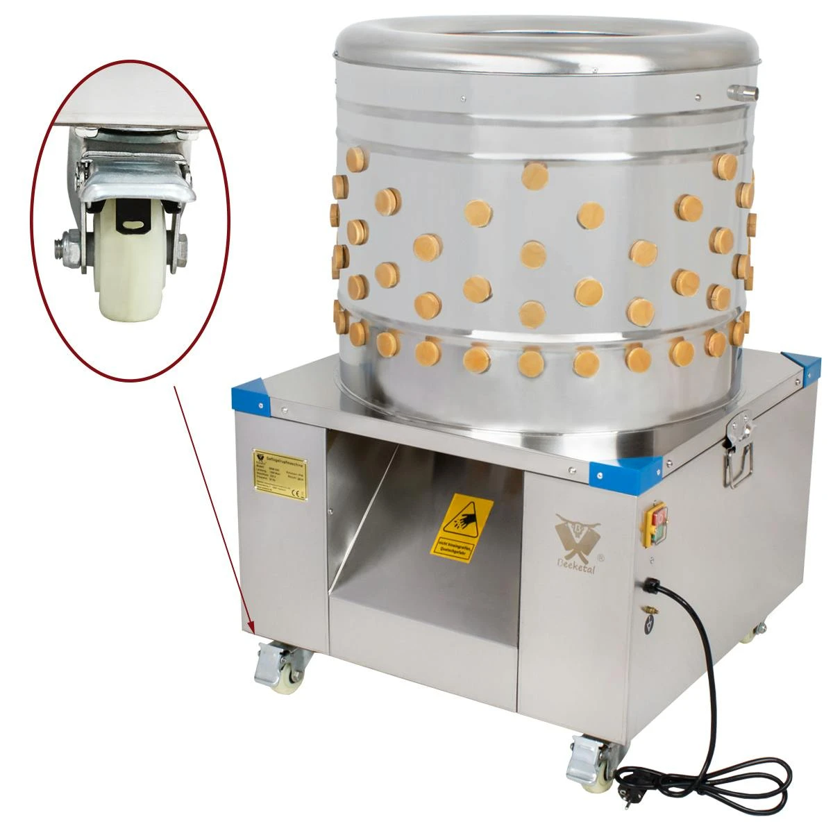 Beeketal Geflügelrupfmaschine Rupfmaschine Nassrupfmaschine Für Gänse U. Puten- BRM2250 - Image 2