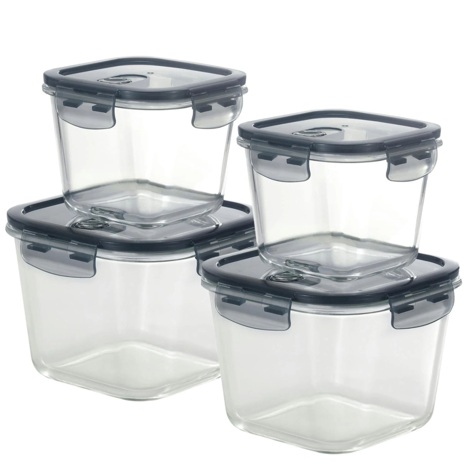 PIE LOCK | Glas Frischhaltedosen Set 10 Tlg | Vorratsdosen | Bento-Box | Aufschnittdose | Brotbox | Brotdose | Wurstdose | Mikrowellendose | Meal Prep - Image 5